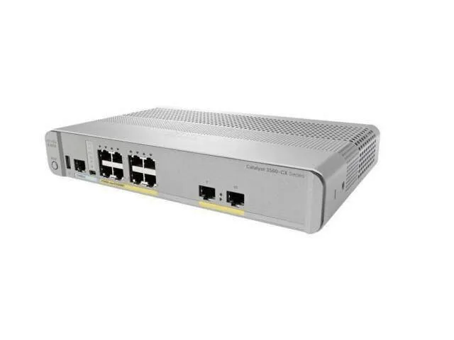 Коммутатор Cisco WS-C3560CX-8PT-S 8-Port Gigabit PoE Switch, 1 Year