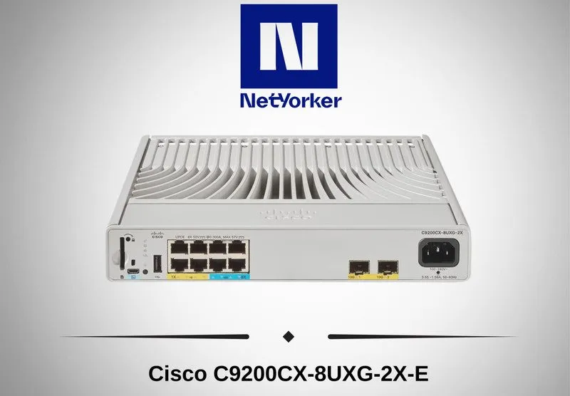 Коммутатор Cisco Catalyst C9200CX-8UXG-2X-E 8 Port UPoE Network Switch