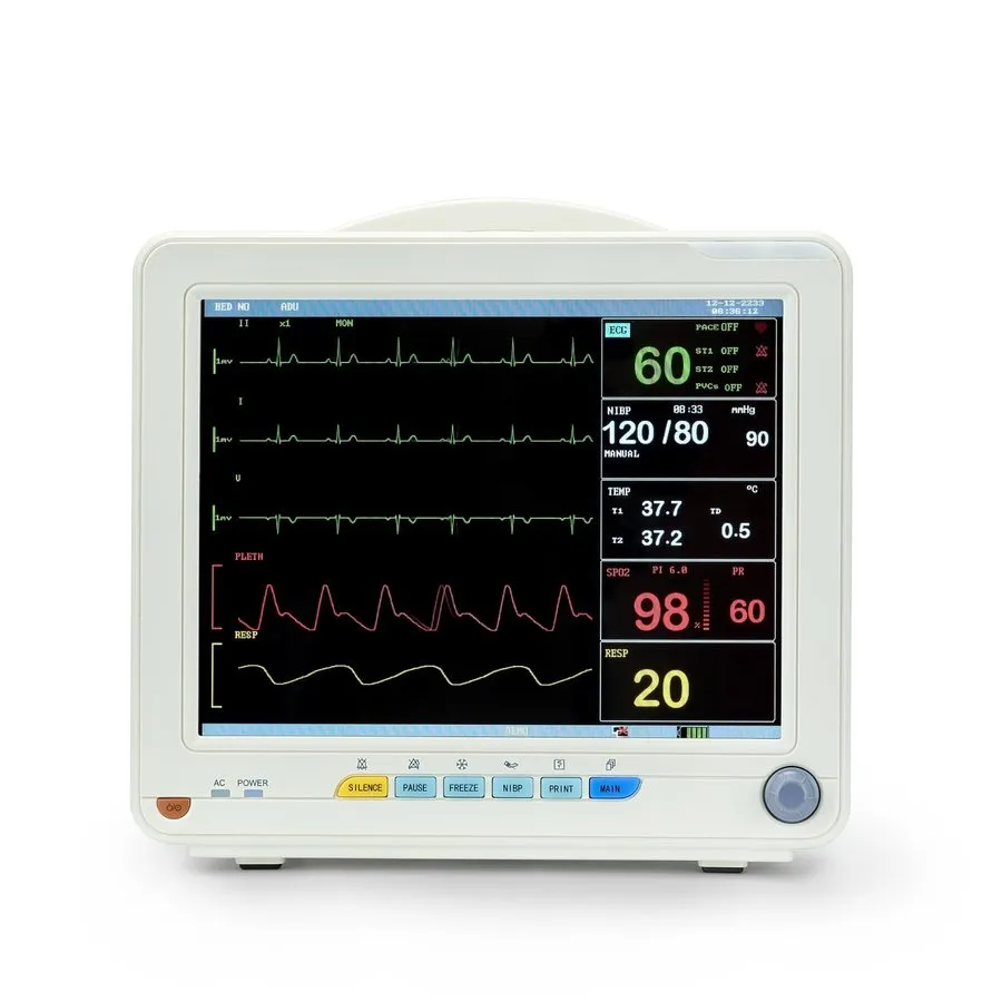 Электрокардиограф 12" VET Multi-Parameter Patient Monitor ECG/NIBP/TEMP/RES/SPO2