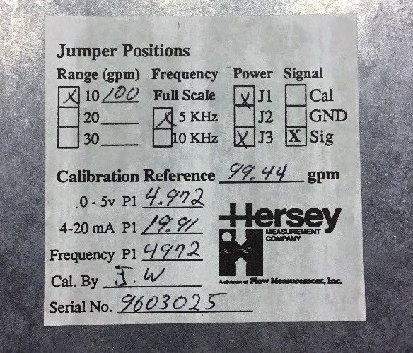 Расходомер Hersey BEP Balance Elec Plane, Magnetic 1/2"Flow Meter 6221 Assy 6012 — фото лота 4