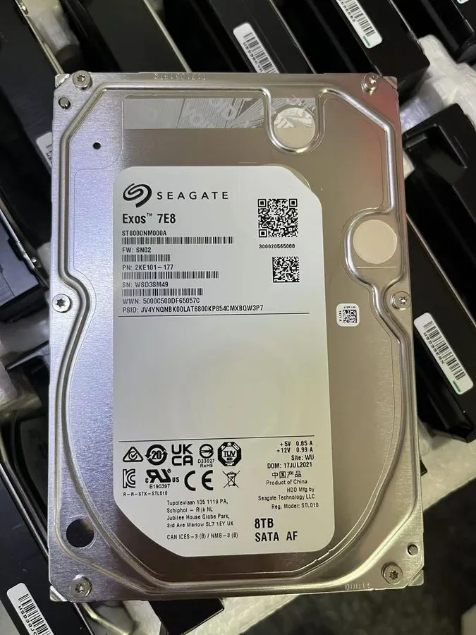 Жёсткий диск Seagate ST8000NM000A Exos 8TB 7E8 3.5" SATA 6Gb/s 7.2K 256MB Hard D