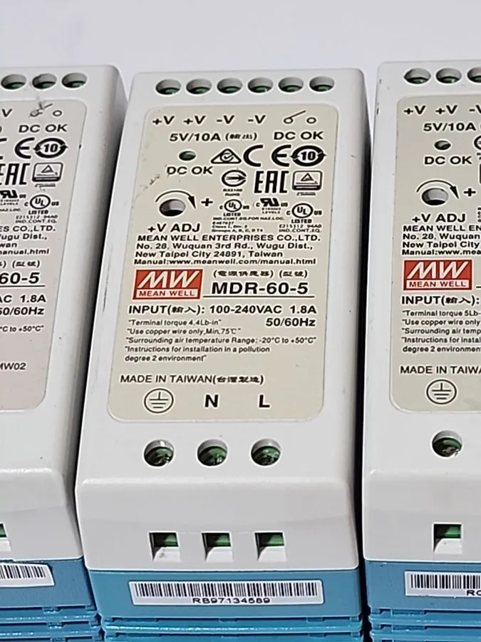 Блок питания Mean Well MDR-60-5 DIN Rail Power Supply 5V 10A 50W 100-240VAC Inpu