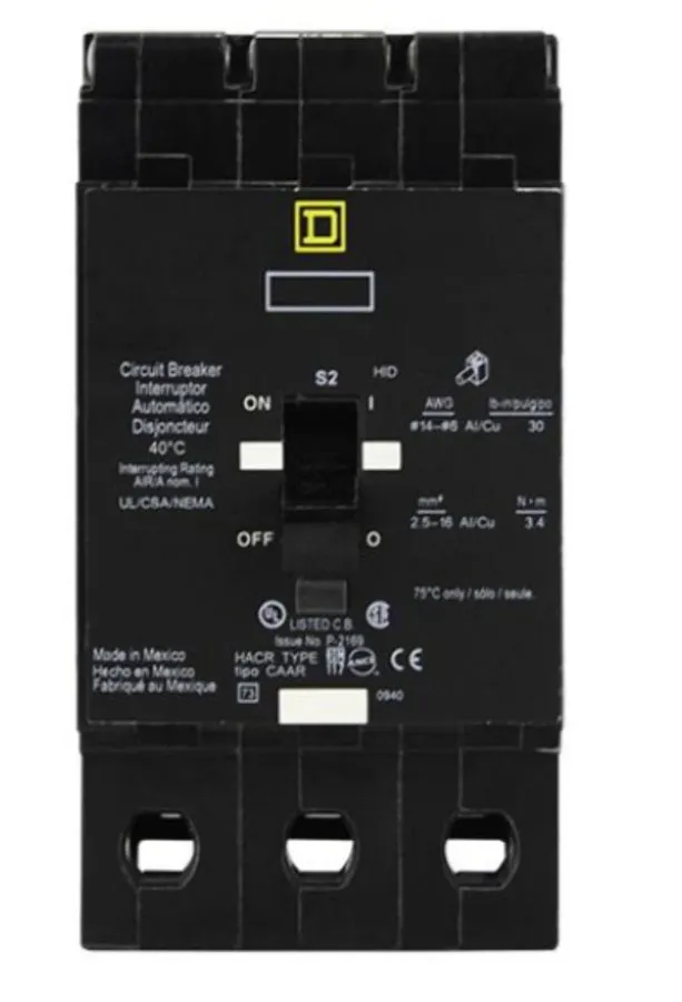 Автоматический выключатель SQUARE D EDB34045 EDB 3 POLE 45 AMP 480v CIRCUIT BREA