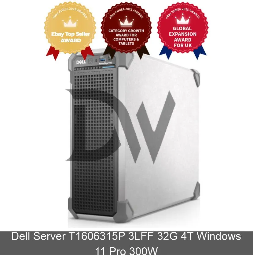 Сервер Dell Server T1606315P 3LFF 32G 4T WIN2025 Standard 300W Server Computer