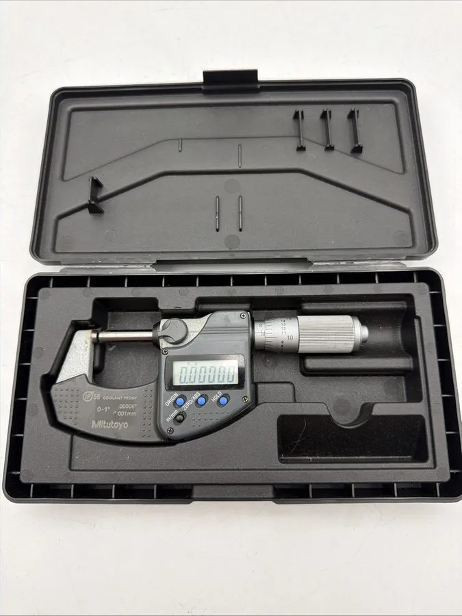Микрометр Mitutoyo Digital Micrometer 293-348-30 IP65 Coolant Proof 0-1"
