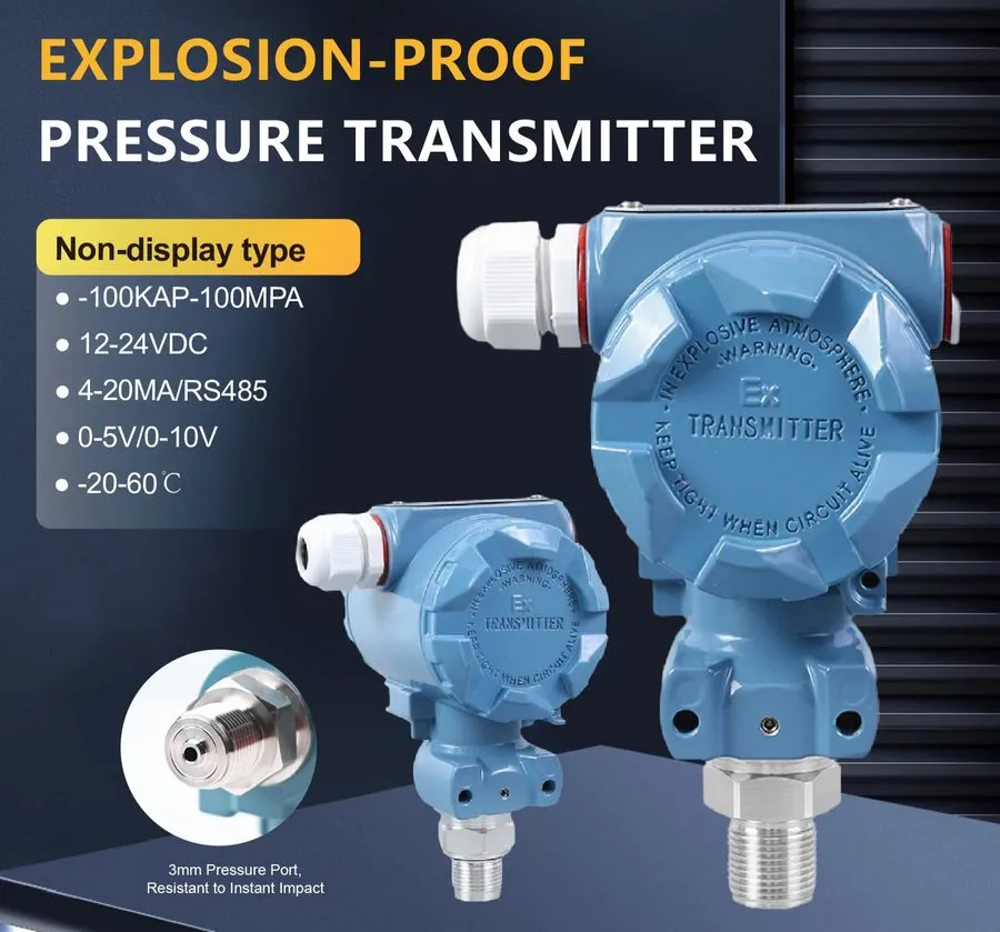 Датчик давления Explosion Proof Pressure Transmitter Diffused Silicon 4-20mA RS4