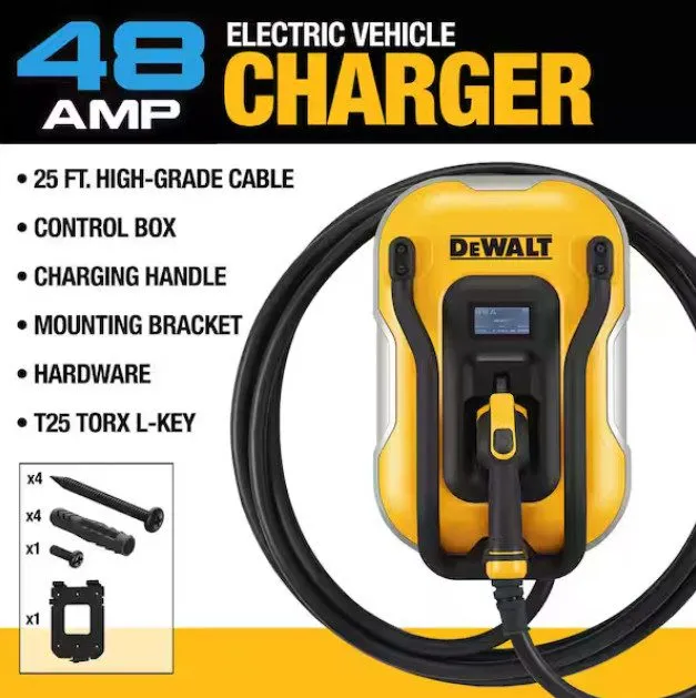 Аккумулятор Dewalt Level-2 Wall Mounted Electric Vehicle EV Charger upto 48A 240