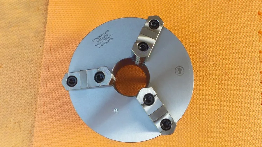 Режущий инструмент Bison 7-803-1036 3 Jaw Lathe Chuck 10in 3245-10" -6 Self Cent — фото лота 1