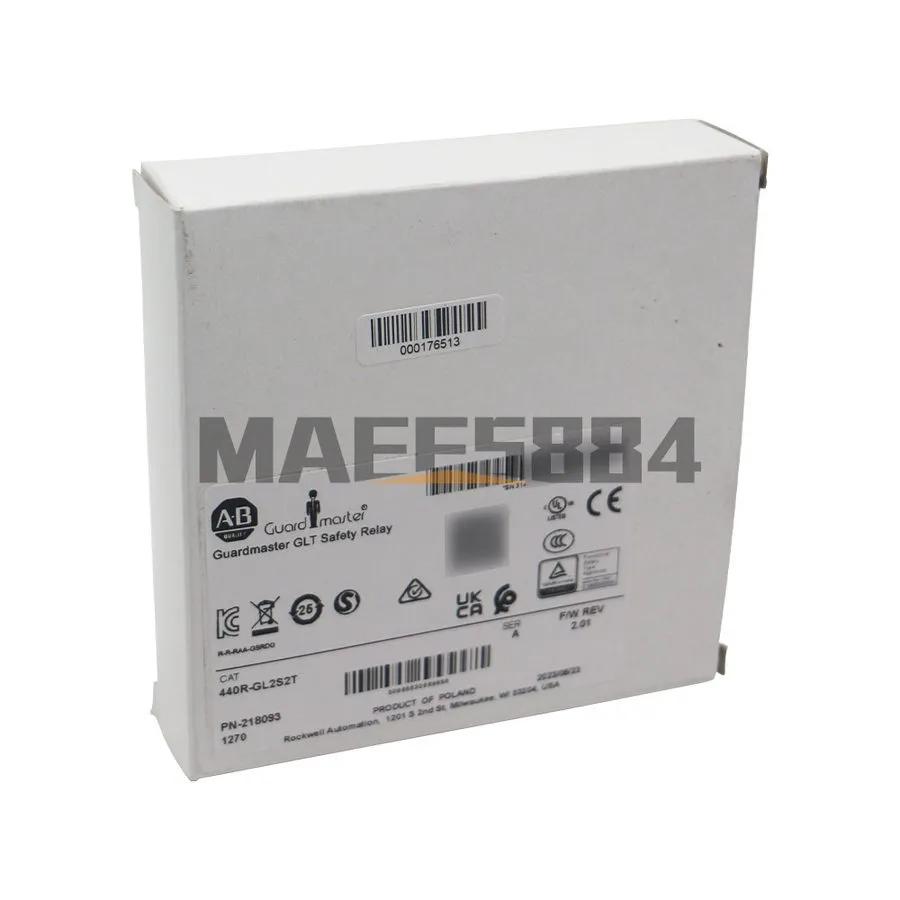 Реле безопасности Allen Bradley, 440R-GL2S2T, Guard Master Safety Relay Locking 