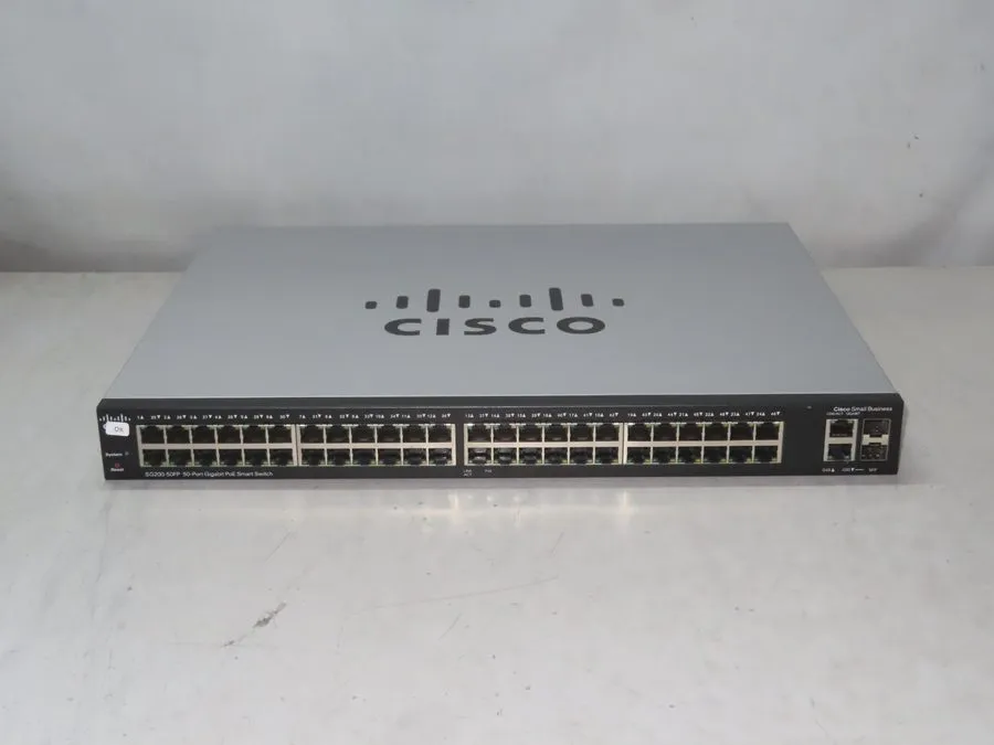 Коммутатор Cisco SG200-50FP 50-Port Gigabit PoE Smart Switch — фото лота 1