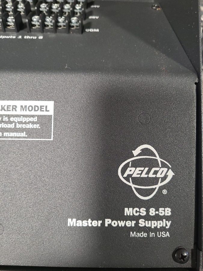 Блок питания Pelco MCS8-5B Master Camera Power Supply 5A 8 Outputs w/ Circuit Br