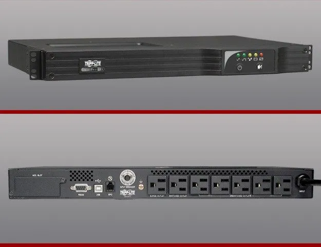 ИБП Tripp Lite SMART500RT1U 1U Rackmountable UPS 500VA 300W 6 Outlet 120V AVR