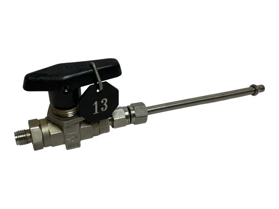Клапан Swagelok Ball Valve 4Z-B6LJ-SSP-C3 Pressure Gauge Braided Stainless Hoses — фото лота 1