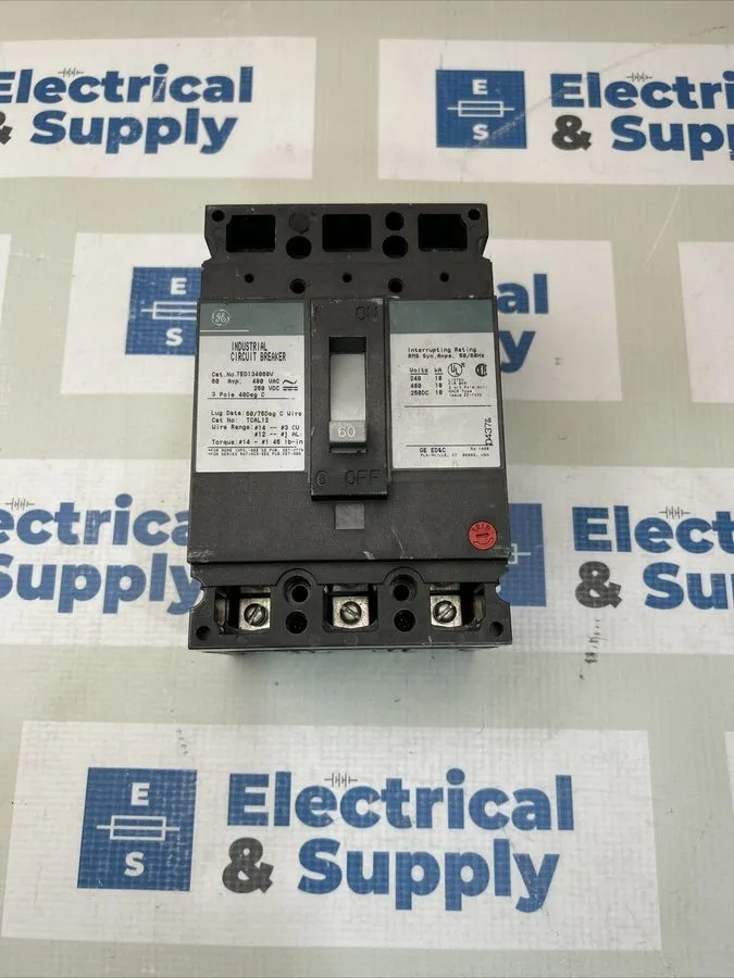 Автоматический выключатель TED134060V~GE TED134060V 60A 3P 480V 18KA Circuit Bre