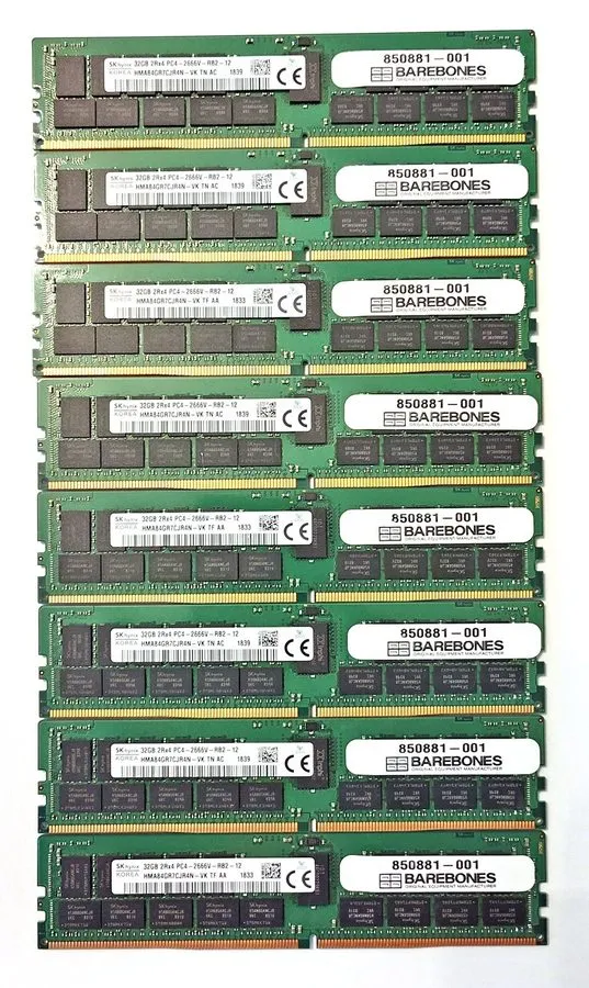 Модуль памяти 850881-001 HP Compatible 32GB PC4-21300 DDR4-2666Mhz 2Rx4 1.2v ECC