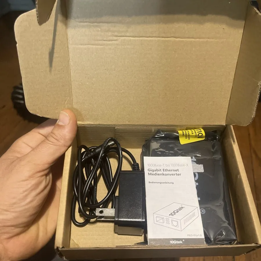 Медиаконвертер 10Gtek G0101-SFP Gigabit Ethernet Media Converter A7S2-33-1GX1GT-
