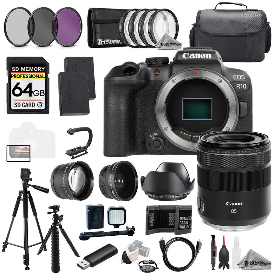 Объектив Canon EOS R8 + Canon RF 50mm f/1.8 STM Lens+64GB+ExtBat+9PCFltr-MEGAKit