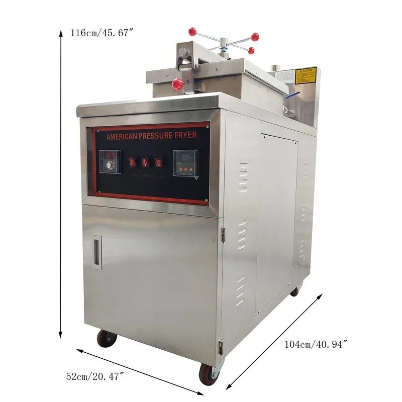 Фритюрница 45L CNC Pressure Fryer 25KG/h Fried Chicken Stove LP Gas Commercial D — фото лота 1