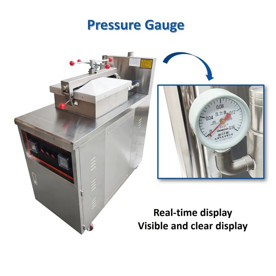 Фритюрница 45L CNC Pressure Fryer 25KG/h Fried Chicken Stove LP Gas Commercial D — фото лота 2