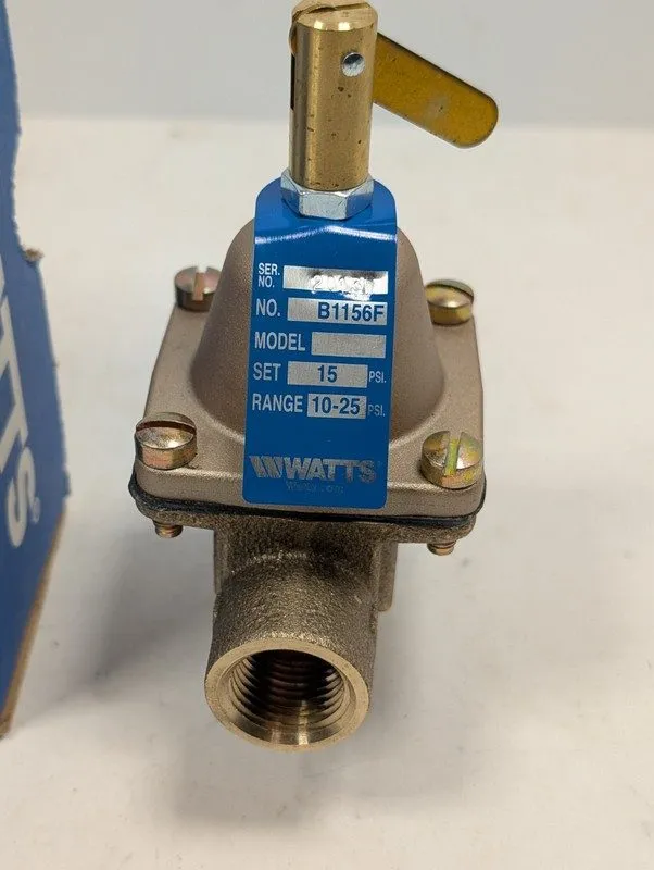 Трубопроводная арматура Watts B1156F S1156F High Capacity 1/2" Bronze Feed Water