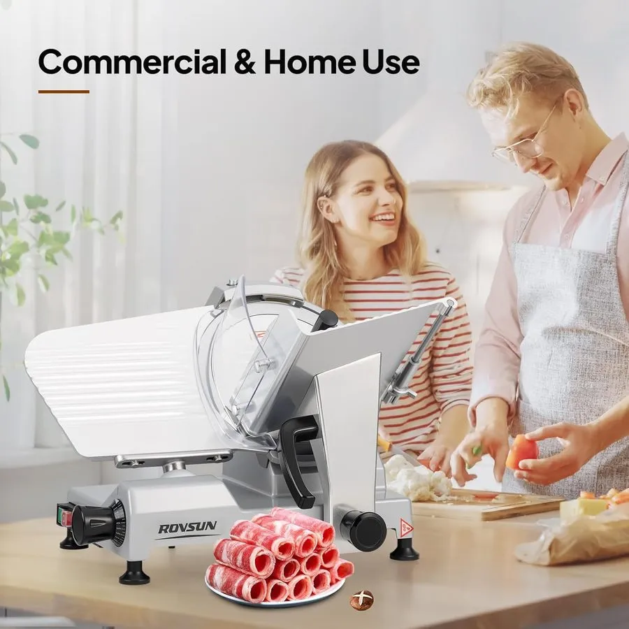Прибор поиска коммуникаций ROVSUN 10Inch Commercial Meat Slicer, 300W Electric D — фото лота 1