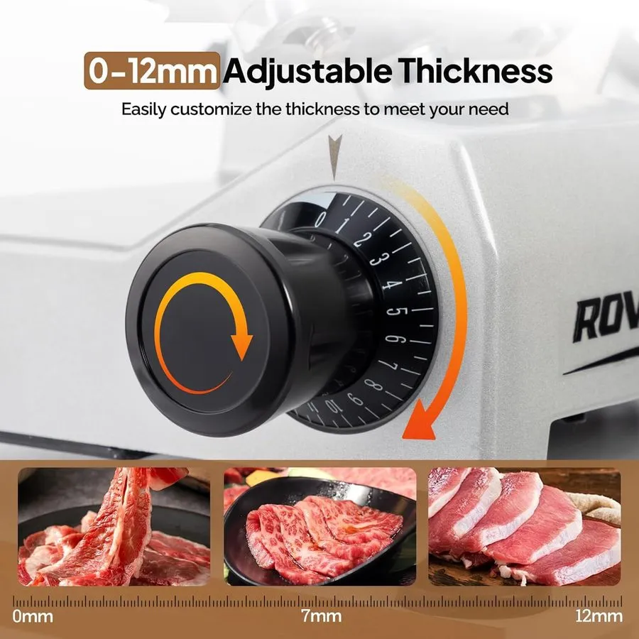 Прибор поиска коммуникаций ROVSUN 10Inch Commercial Meat Slicer, 300W Electric D — фото лота 3