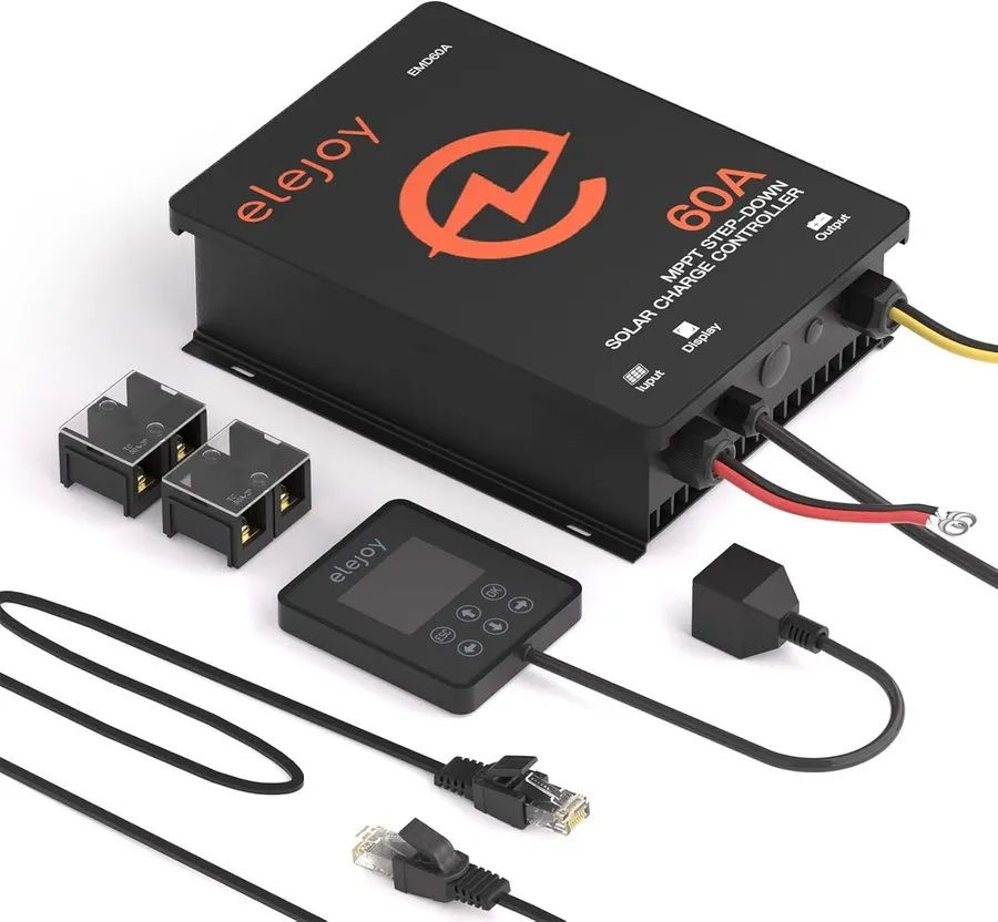 Аккумулятор ELEJOY EMD60A 2700W 60A MPPT Solar Charge Controller 12V 24V 48V LCD — фото лота 1