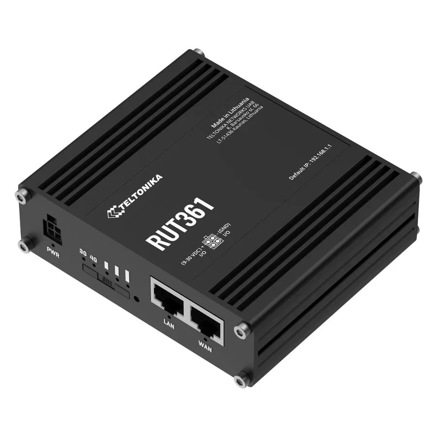 Маршрутизатор Teltonika RUT361 Industrial 4G LTE Cellular Router, Cat 6 up to 30