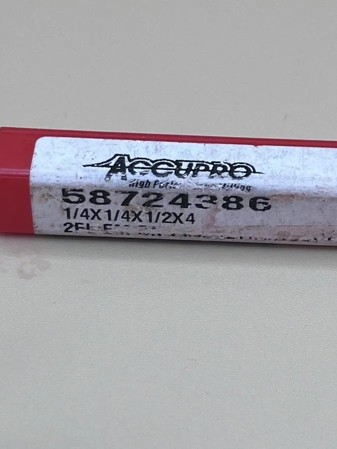 Режущий инструмент Accupro 58724386 1/4” Solid Carbide Ball End Mill 2 Flute TiA — фото лота 1