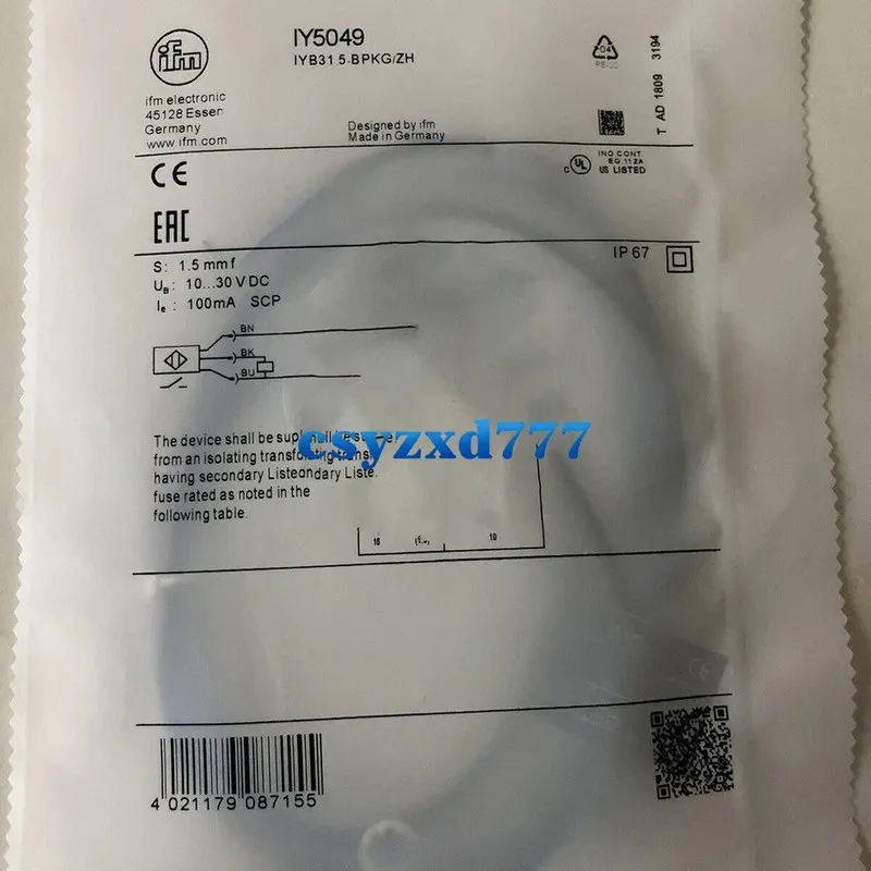 Датчик приближения IFM Inductive proximity switch IY5049 Sensor