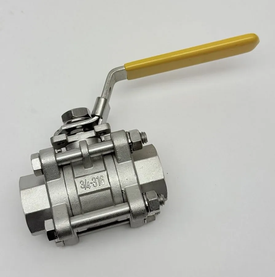 Клапан 2-1/2" STAINLESS STEEL BALL VALVE THREADED FULL PORT TC-03T 316SS 1000 WO