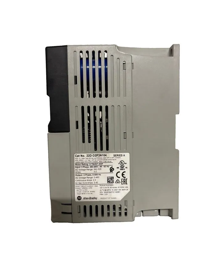 Частотный преобразователь Allen-Bradley 22D-D2P3N104 Series A PowerFlex 40P 0.75 — фото лота 2