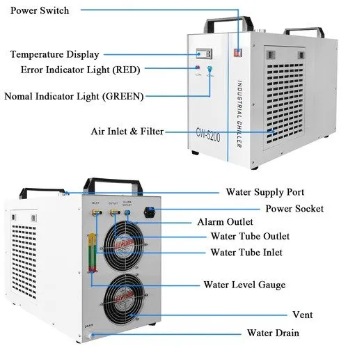 Чиллер CW5200 Distilled Water Chiller PCB Cooling Unit Industrial Water Chiller  — фото лота 4