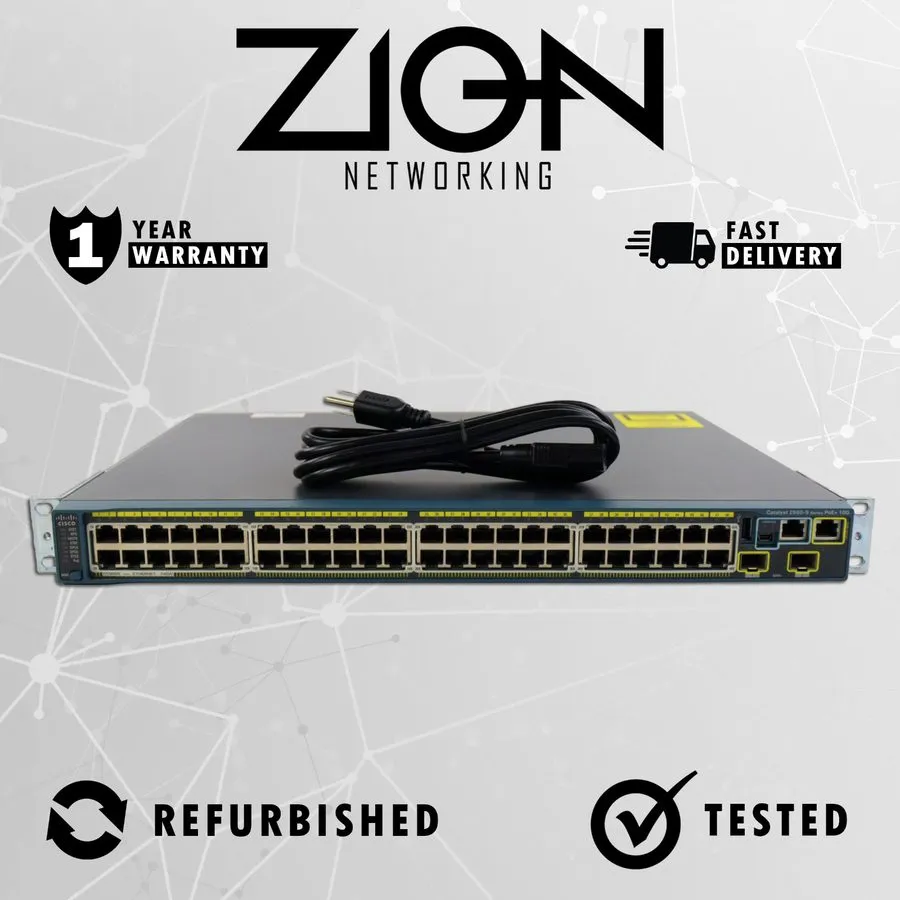 Коммутатор Cisco WS-C2960S-48FPD-L 48-Port PoE+ 740W 10G SFP+ Switch