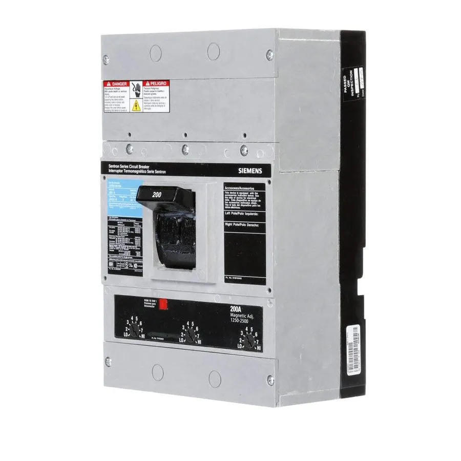 Автоматический выключатель Siemens JXD23B200 200A 240V 65kA@240V 3P Sentron Seri