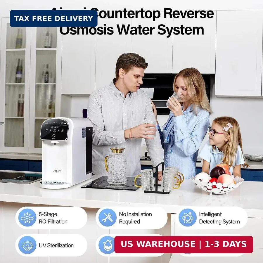 Насос Countertop Reverse Osmosis Water Filter, 5-Stage RO Water Filtration Syste