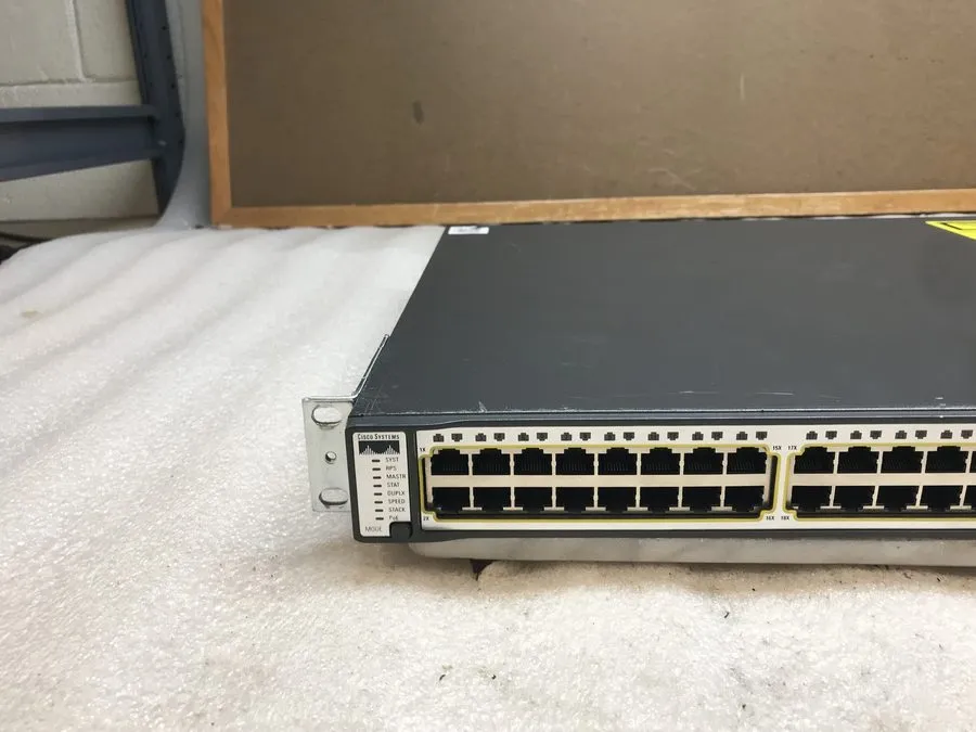 Коммутатор Cisco Catalyst (WS-C3750G-48PS-S) 48 Ports PoE Gigabit Ethernet Switc