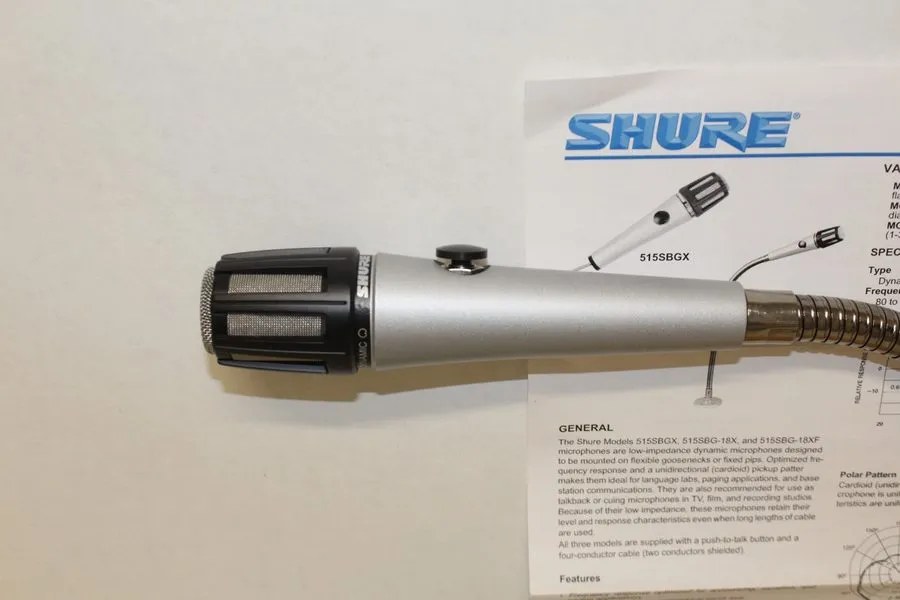 Микрофон Shure 515SBG-18X Dynamic Wired Microphone but