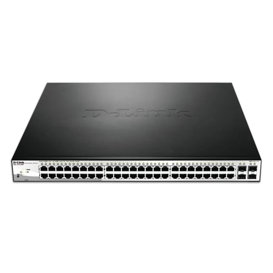 Коммутатор D-LINK DGS-1210-52MP 52-PORT SMART MANAGED GIGABIT POE+ SWITCH — фото лота 1