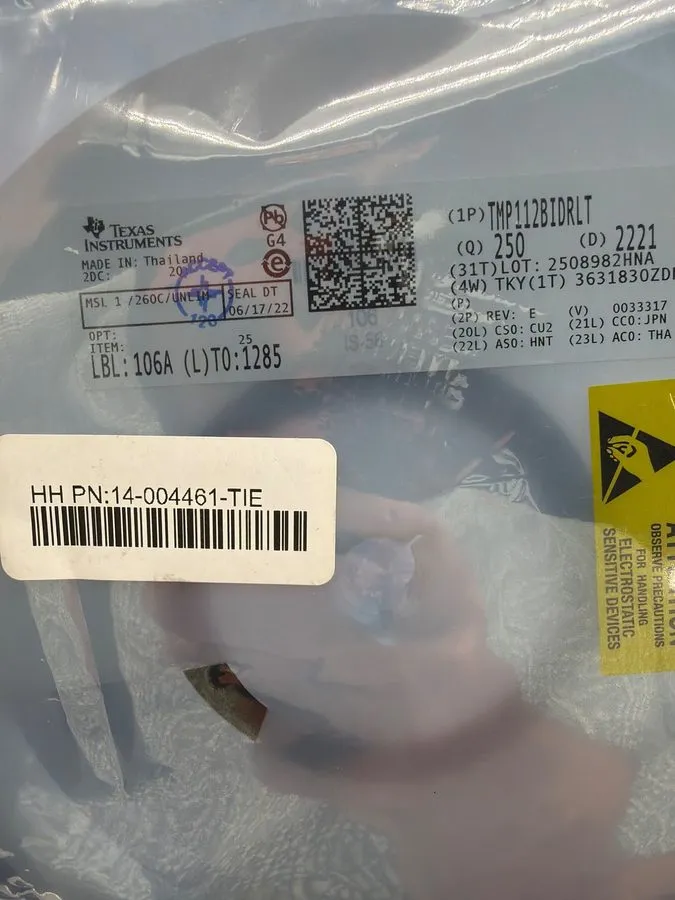 Микросхема Texas Instruments TMP112BIDRLT Temp Sensor IC Reel 2022 — фото лота 1