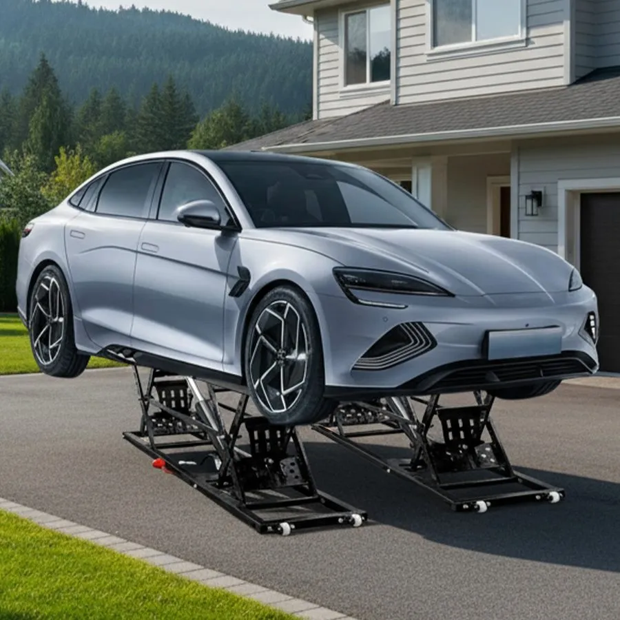 Автоподъёмник OMT 7000lb Portable Car Lift with 26.8" Max Height Auto Lock Remot