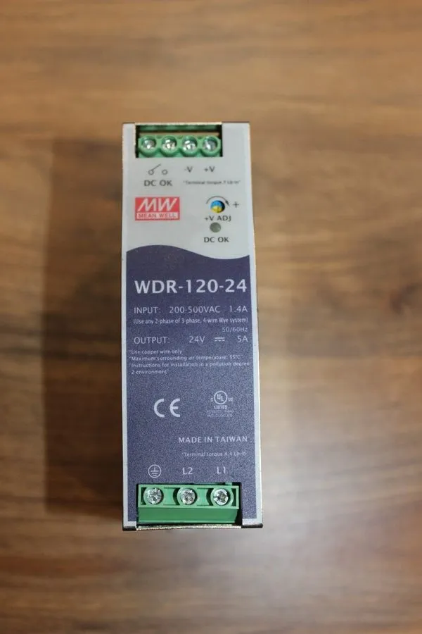 Блок питания MEAN WELL WDR-120-24 120W 24V 5A DIN Rail Power Supply 180-550VAC