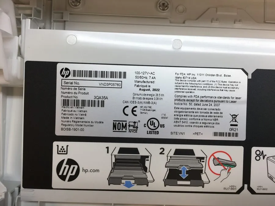 Лазерный принтер HP Color LaserJet Managed E45028dn Laser Printer 3QA35A with 4k — фото лота 1