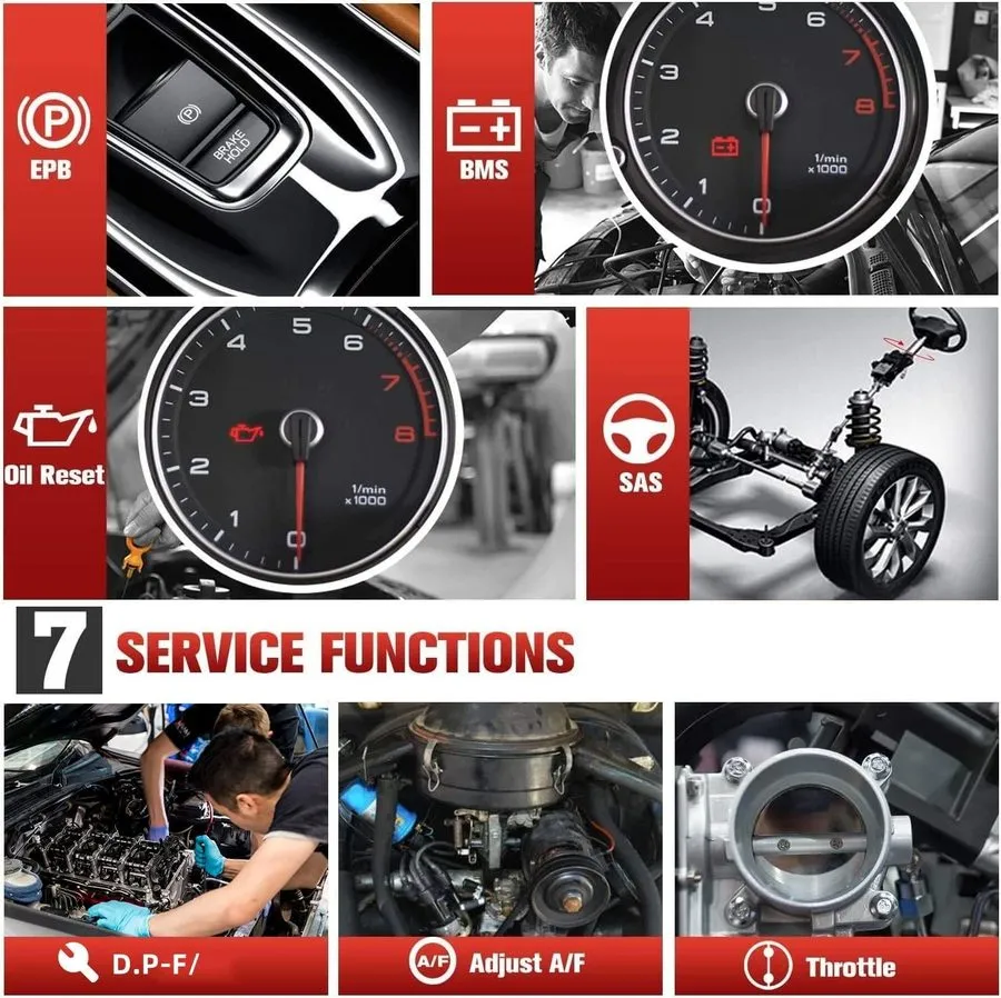 Диагностический сканер Autel MaxiDiag MD806 OBD2 Scanner 4 Systems Diagnostic Sc — фото лота 2