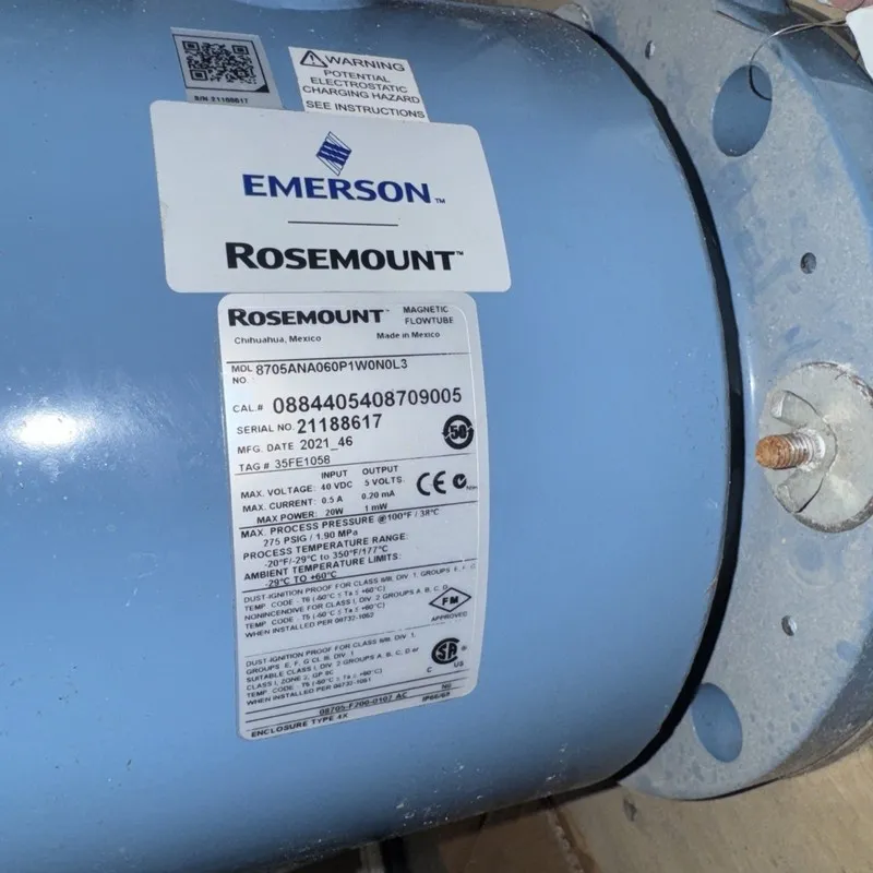 Датчик Rosemount 8705THA060C1W0N0 6in Magnetic Flowtube 40 VDC — фото лота 1