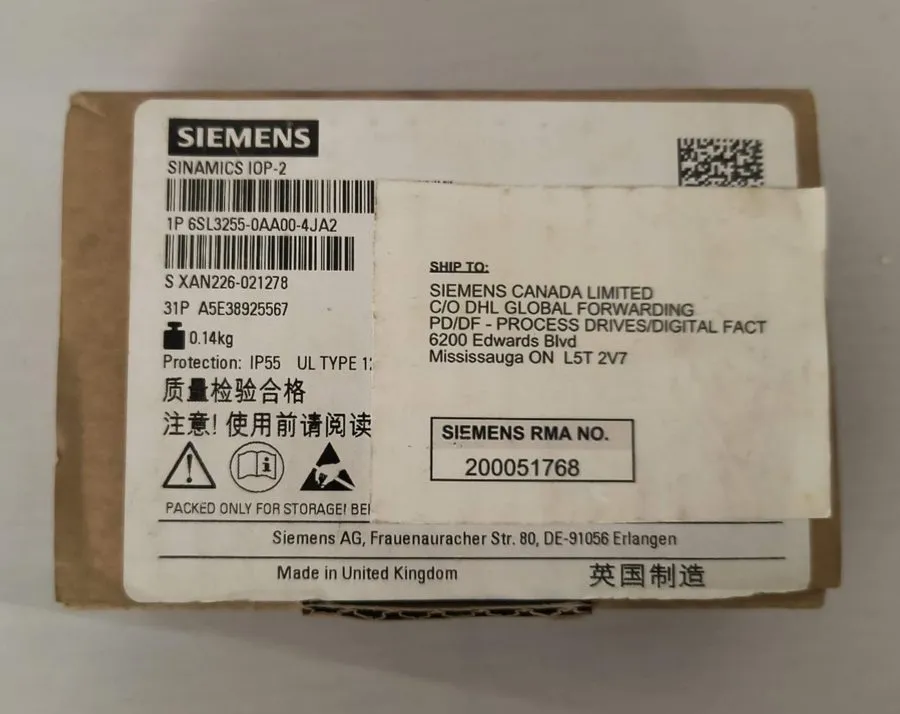 Частотный преобразователь SIEMENS 6SL3255-0AA00-4JA2 SINAMICS IOP-2 Intelligent