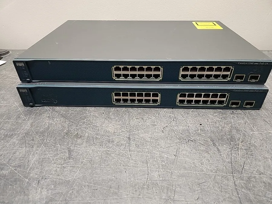 Коммутатор Cisco Catalyst 3750 PoE-24 24-Port Network Switch Rackmount SFP Ports