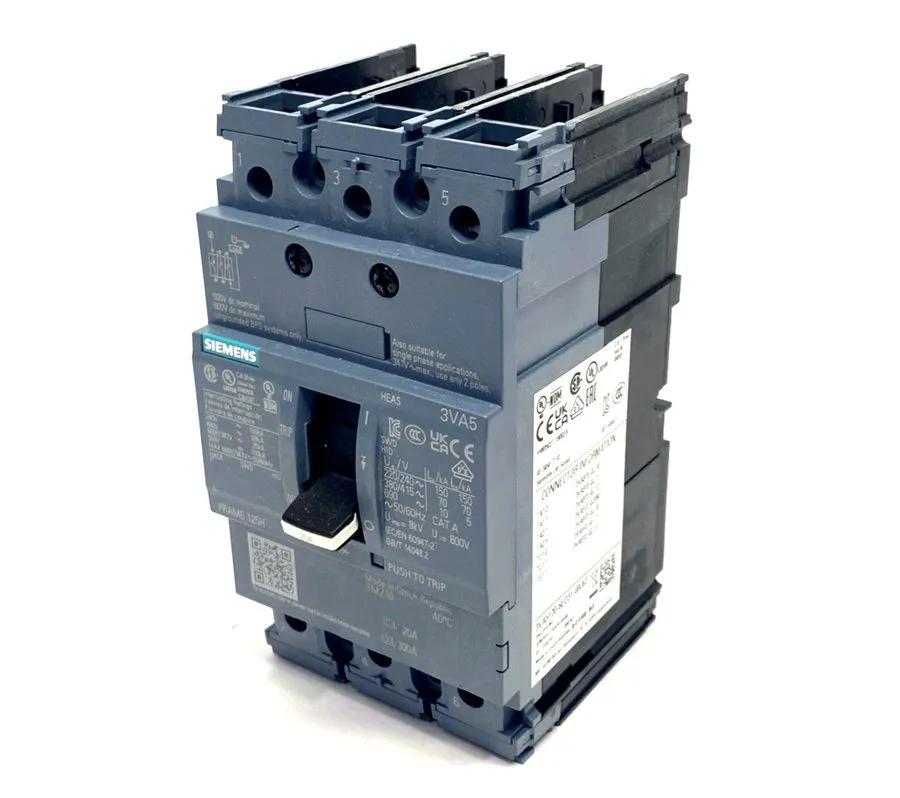 Автоматический выключатель Siemens SENTRON 3VA5120-6ED31-0AA0 125H 20A 3P Circui