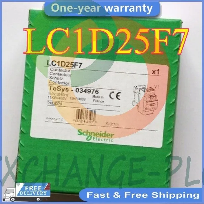 Контактор Schneider Electric LC1D25F7 TeSys D Power Contactor 25A, 110V AC — фото лота 1