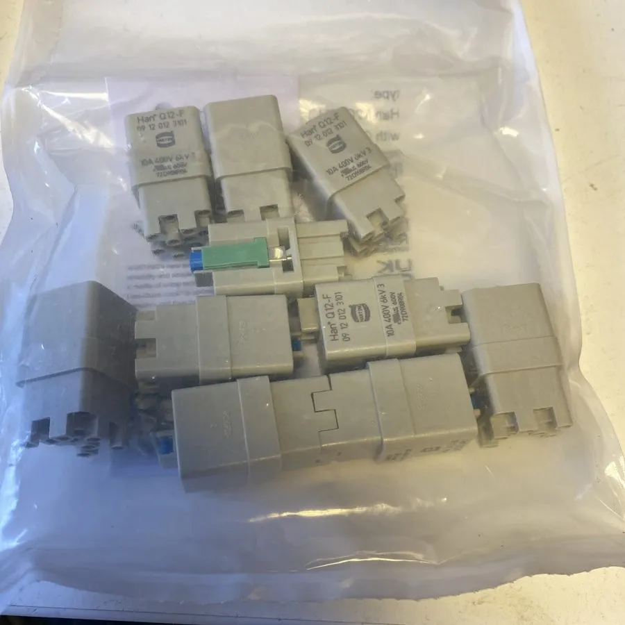 Разъём HARTING HAN Q Industrial Connector Contact Insert, 12-Pole 10A Socket, Cr — фото лота 2